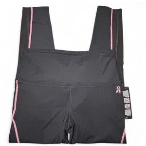 Harley Davidson H-D Performance Black Pink Ribbon Leggings NWT L